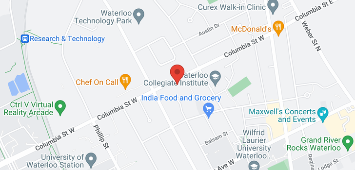 map of 85-89 COLUMBIA ST W